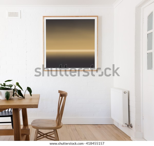 Yellow Black Framed Print On White Stock Photo Edit Now