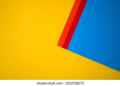 Yellow, Blue, Orange And Red Abstract Background