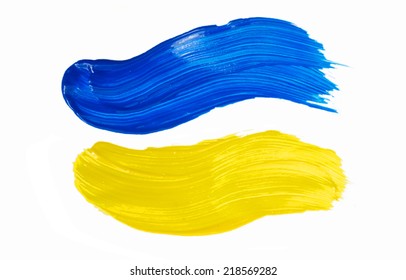 Yellow And Blue Paint