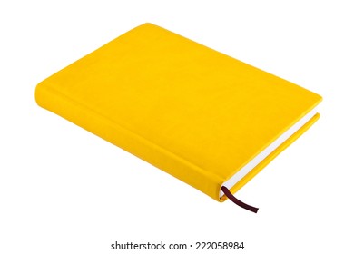 Yellow Book On A White Background