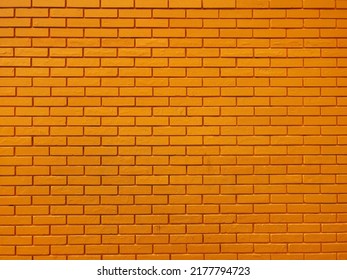 Yellow Brick Wall Texture As Background