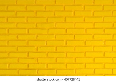 Yellow brick wall texture background