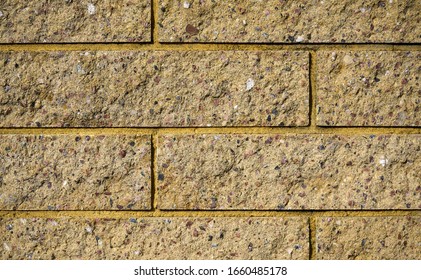 Yellow Bricks Wall. Bricks Texure. Brick Background.