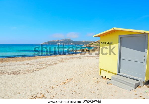 Yellow Cabin By Shore Santa Reparata Stock Photo Edit Now 270939746