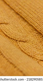 Yellow Cable Knit Jumper Detail