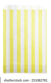 Yellow Candy Stripe Sweet Bag Cutout