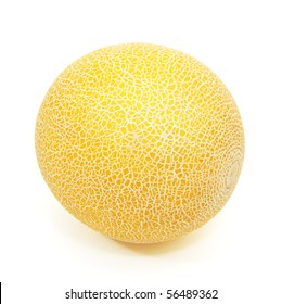 Yellow Cantelope Isolated On White Background Stock Photo 56489362 ...