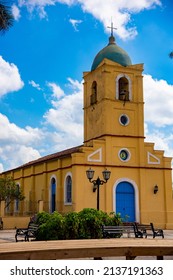 Yellow Catholic Church In Viñales, Cuba