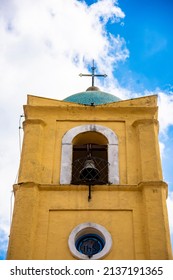 Yellow Catholic Church In Viñales, Cuba