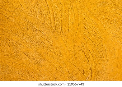 Yellow Cement Wall Texture.