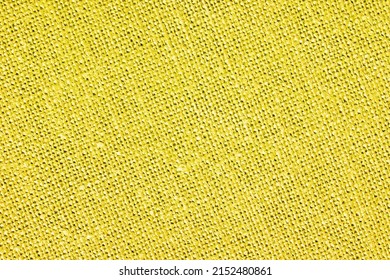 Yellow checkered fabric texture. Textile pattern background. Coach furniture closeup materia. Yellow canvas pattern.
