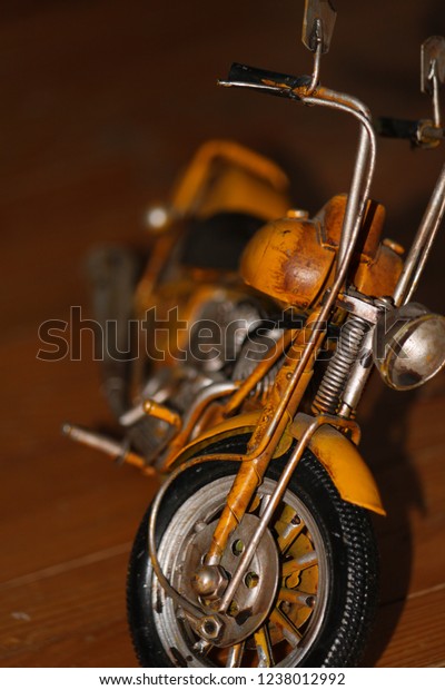 yellow chopper bike