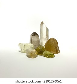 Yellow Citrine Crystal Quartz Tower