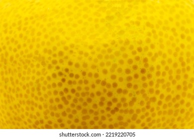 Yellow Citrus Fruit Peel Close-up Texture Background