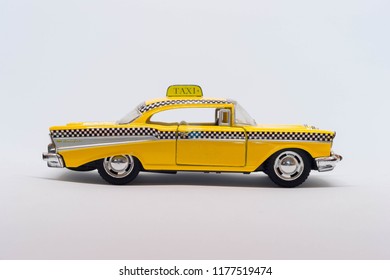 Yellow Classic Toy Taxi