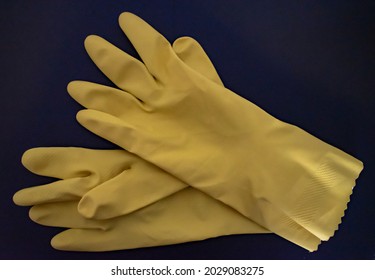 Yellow Cleaning Gloves, Garden Gloves, Rubber Gloves 