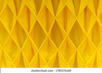 Yellow cloth with a patterned compartment