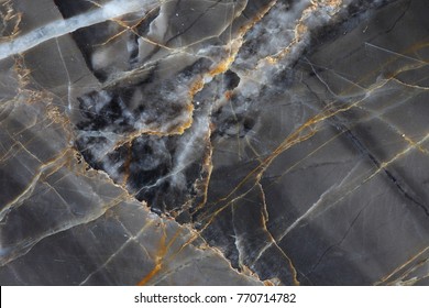 yellow color in dark grey marble texture background