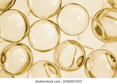 Yellow cosmetic ingredient liposomes collagen or vitamin c texture