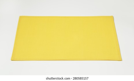 Yellow cotton napkin - Shutterstock ID 280585157