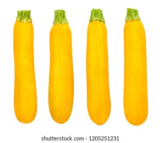 Yellow Courgette Path Isolated