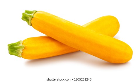 Yellow Courgette Path Isolated