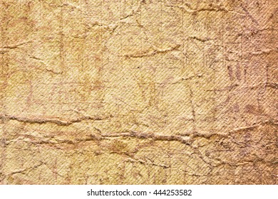 yellow crumpled paper texture used with protective elements of money