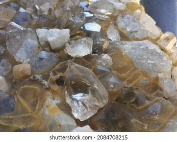 Yellow Crystals Stuck Together, Rocks