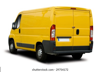 Yellow Delivery Van