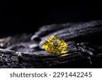 Yellow Diamond Gemstone Close up