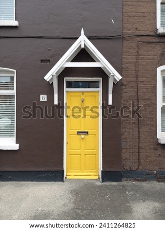 Yellow Door Brown Walls House Brit Irish