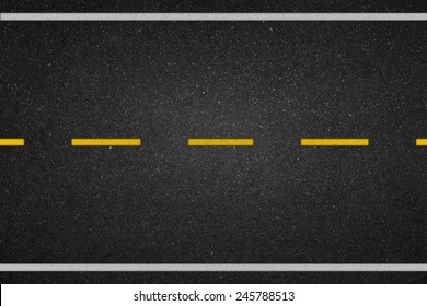 Yellow dot lines on the road 