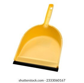 Yellow dustpan isolated on white - Powered by Shutterstock