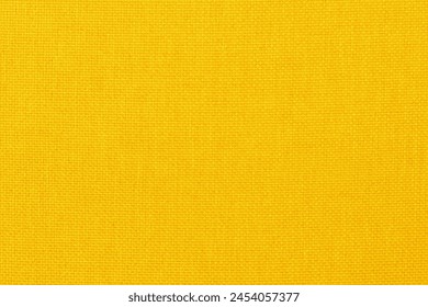 Yellow fabric cloth texture background, seamless pattern of natural textile.