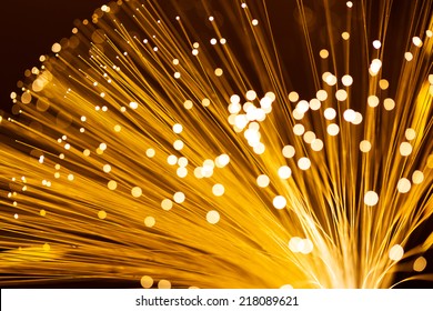 Yellow Fiber Optics Cable 