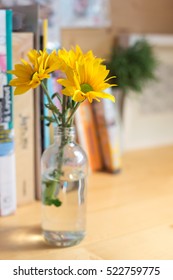 Yellow Flowers In A Vase