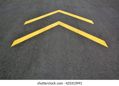 Directional Yellow Arrow Symbol Typical Parking Stock Photo (Edit Now ...