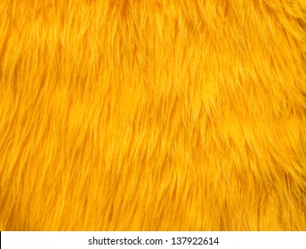 Yellow Fur Texture Background