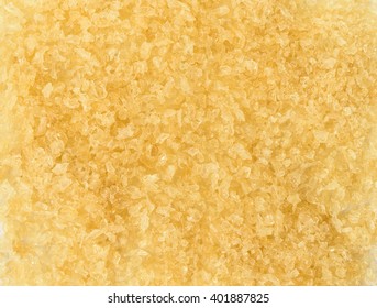 Yellow Gelatin Granules Crystals. Background Texture