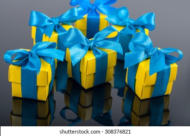 Download Gift Blue Yellow Images Stock Photos Vectors Shutterstock PSD Mockup Templates