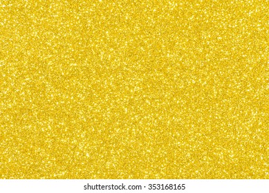 Yellow Glitter Texture Christmas Abstract Background