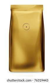 Yellow Gold Bag Foil Bag With Valve