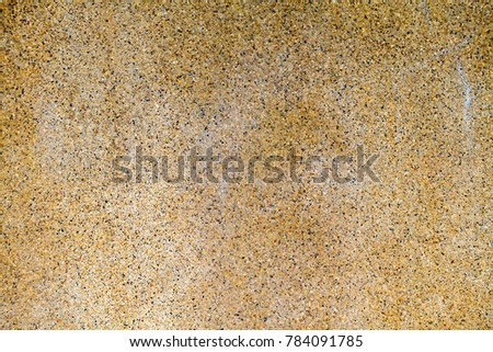 Yellow gravel floor