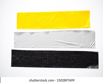 yellow gray black scotch tape, sticky tape isolated on white background. can use business-paperwork-banner products