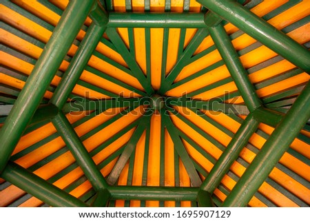yellow and green Abstract shapes and patterns