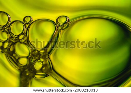 Yellow and green bubles background