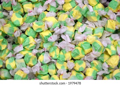 Yellow And Green Salt Water Taffy