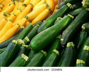 Yellow And Green Squash