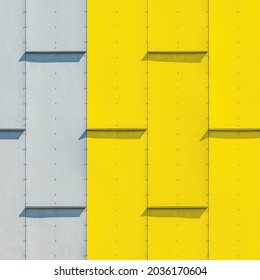 Yellow And Grey Wall Panels. Urban Simplicity. 