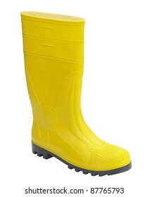 Pair Yellow Gumboots Isolated On White Stock Photo 155739755 | Shutterstock